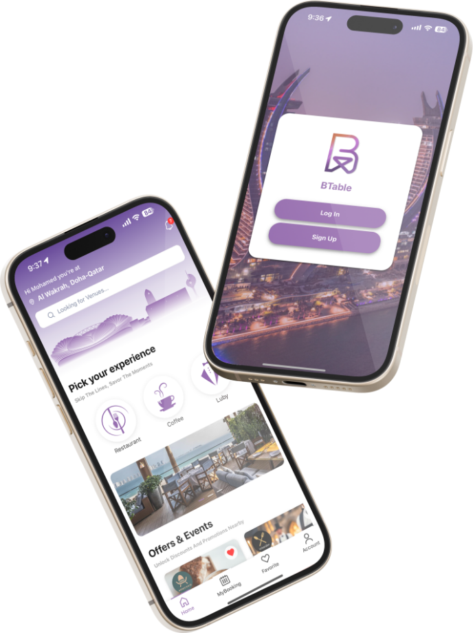 Reserve a table in Doha using BTable app