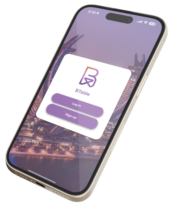 Book restaurants and cafés in Qatar with BTable app